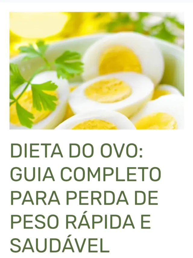 dieta do ovo